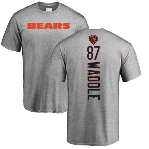 Chicago Bears Men Ash Tom Waddle Backer NFL Football #87 T Shirt